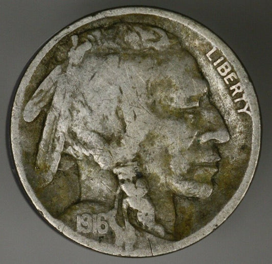 US 1916 D Buffalo Nickel  A2808