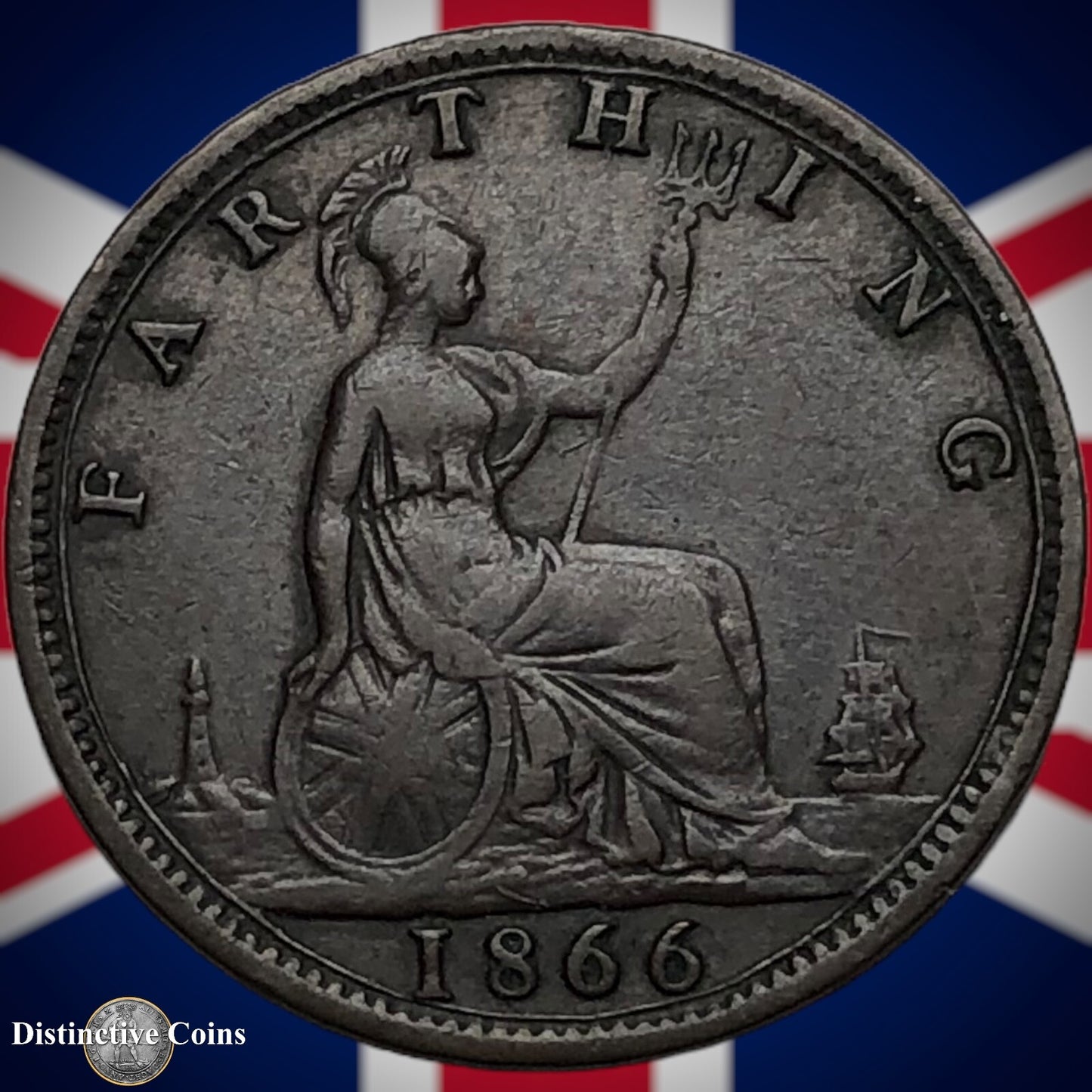 Great Britain 1866 Farthing 1/4d GB3551