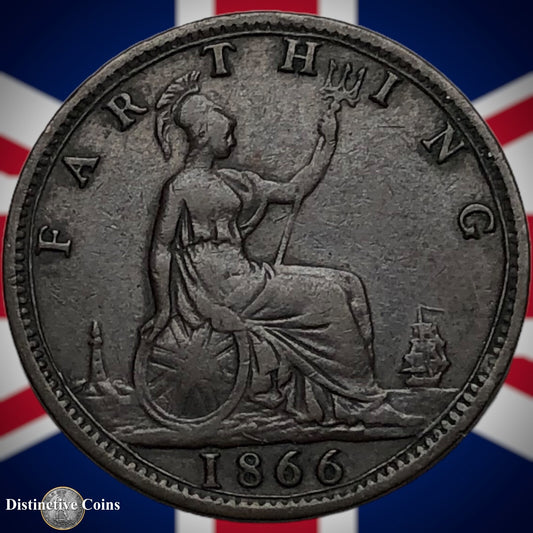Great Britain 1866 Farthing 1/4d GB3551