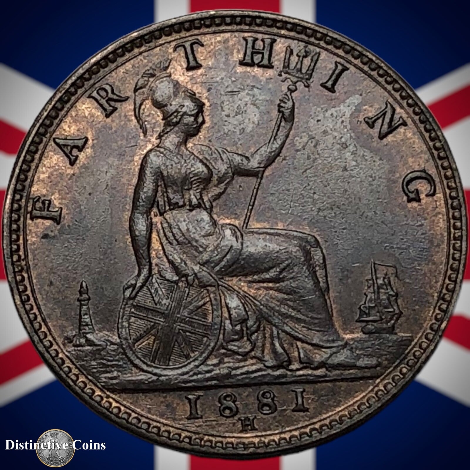 Great Britain 1881 H Farthing 1/4d GB3981