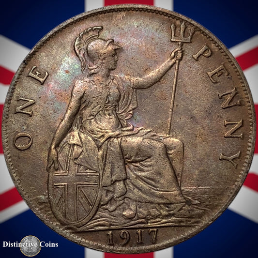 Great Britain 1917 Penny 1d GB6855