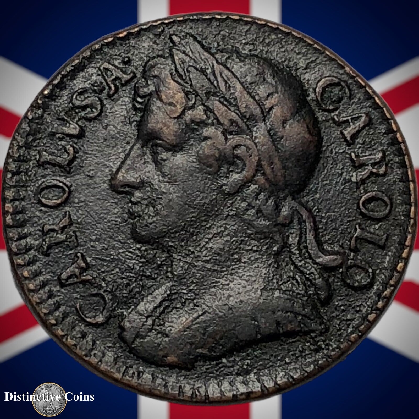 Great Britain 1673 Farthing 1/4d GB3142