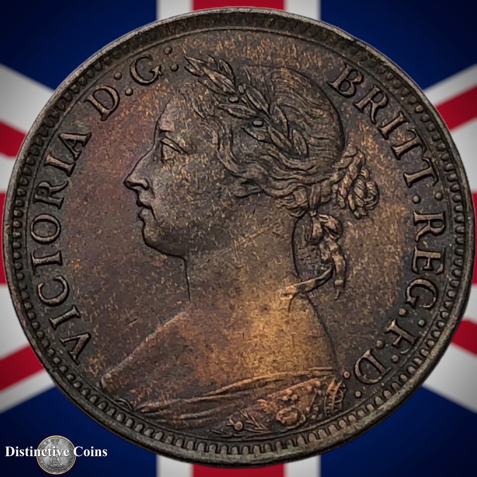 Great Britain 1885 Farthing 1/4d GB4169