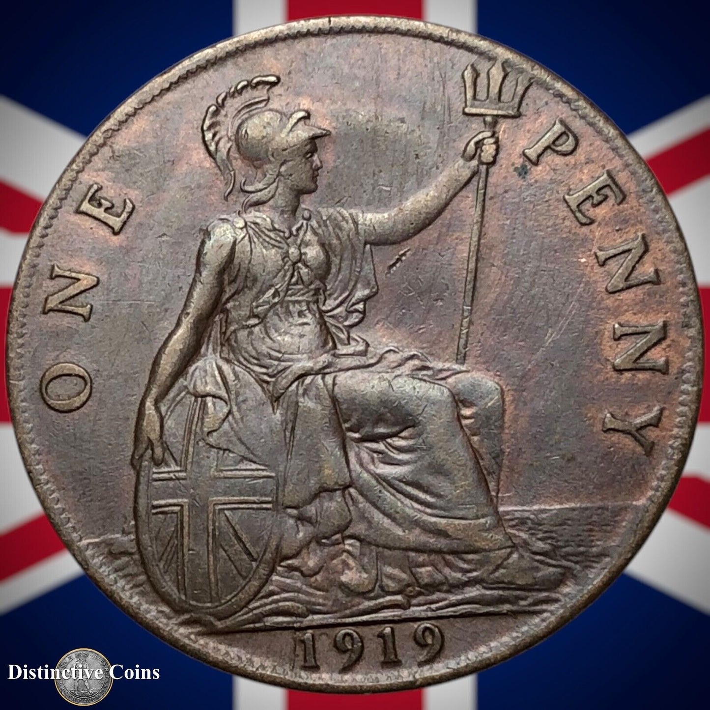 Great Britain 1919 Penny 1d GB6918