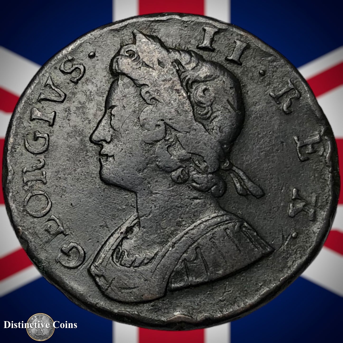 Great Britain 1737 Half Penny 1/2d GB5062