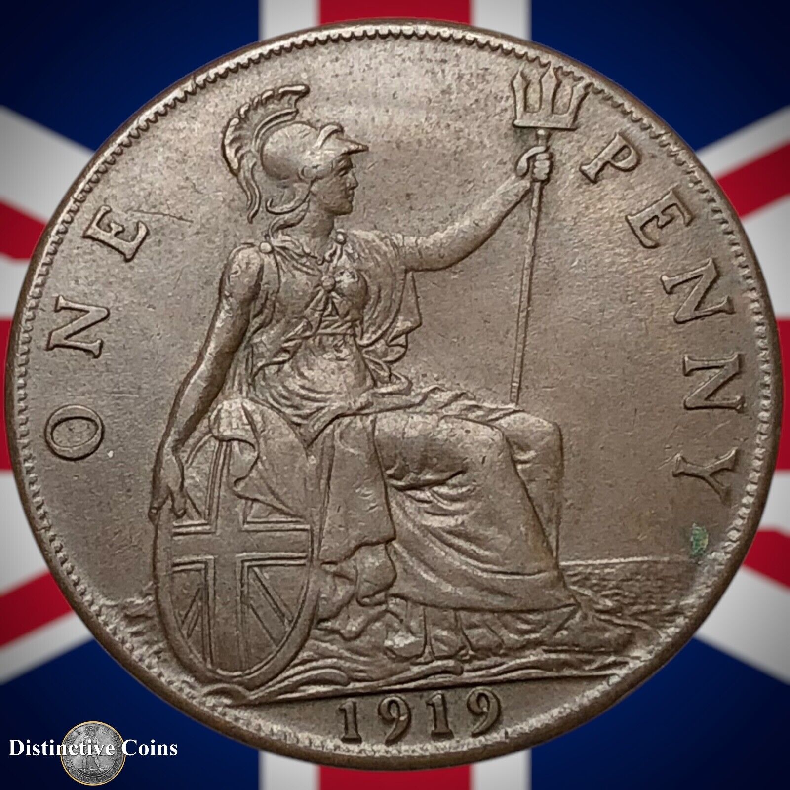 Great Britain 1919 Penny 1d GB6908