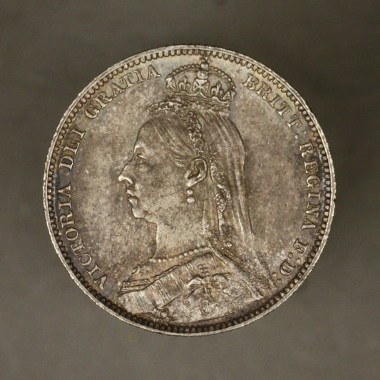 Great Britain 1891 1 Shilling Toned Unc