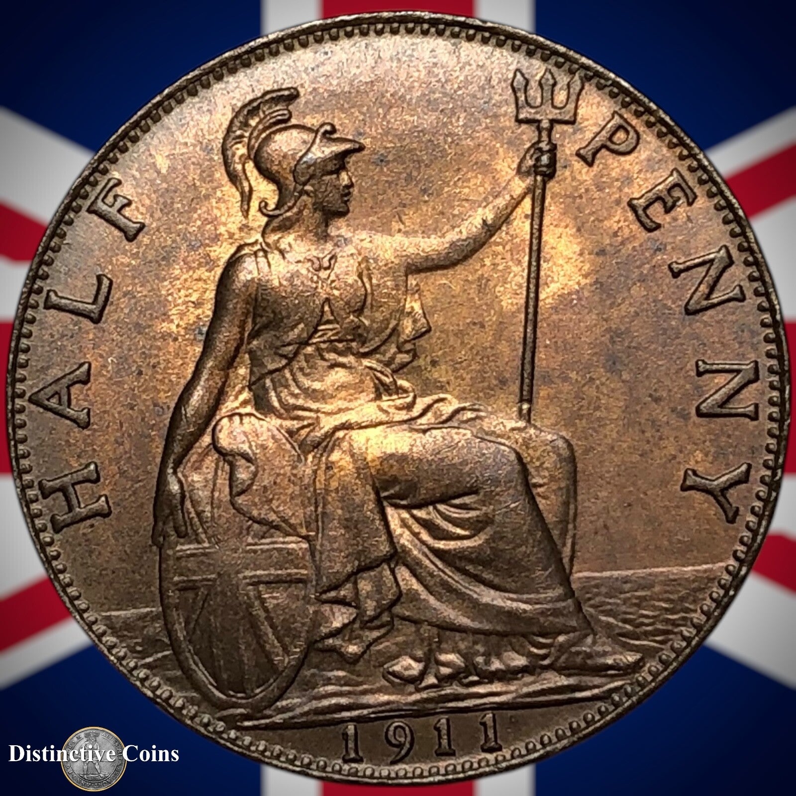 Great Britain 1911 Half Penny 1/2d GB5842