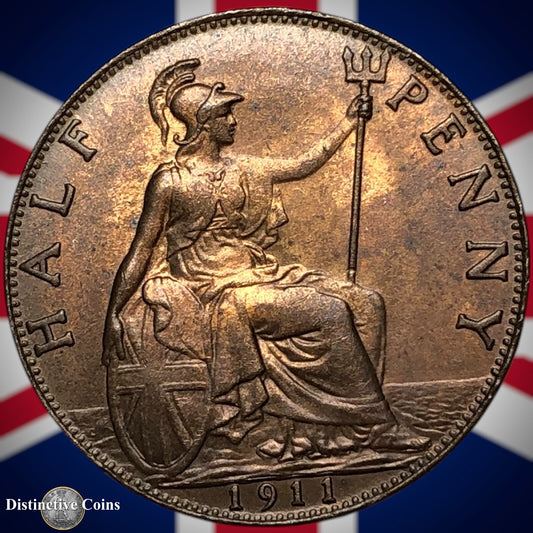 Great Britain 1911 Half Penny 1/2d GB5842