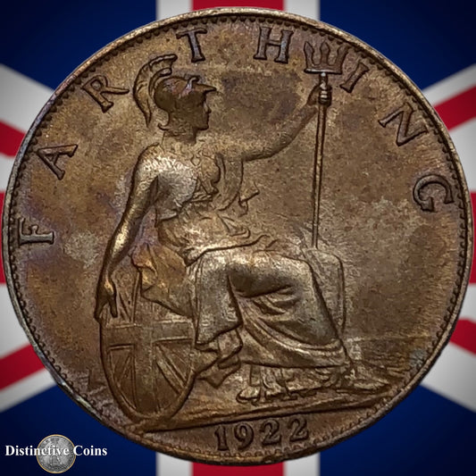 Great Britain 1922 Farthing 1/4d GB4754