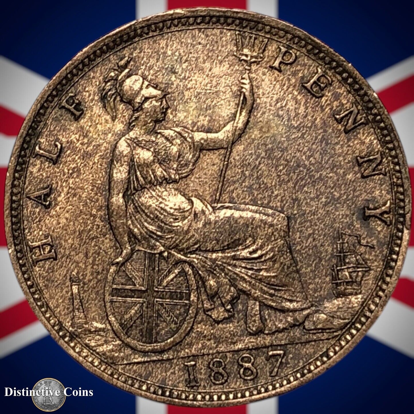 Great Britain 1887 Half Penny 1/2d GB5612