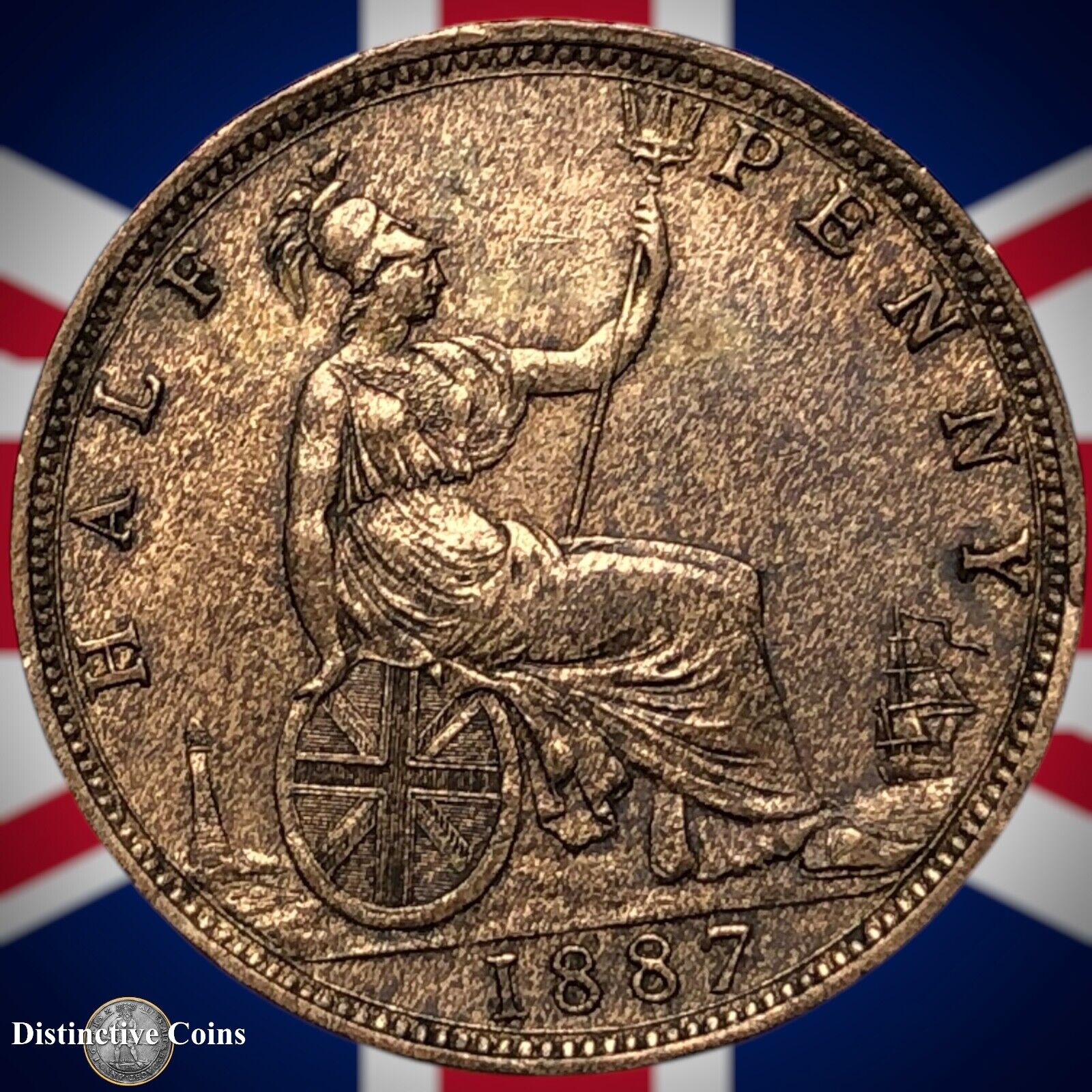 Great Britain 1887 Half Penny 1/2d GB5612