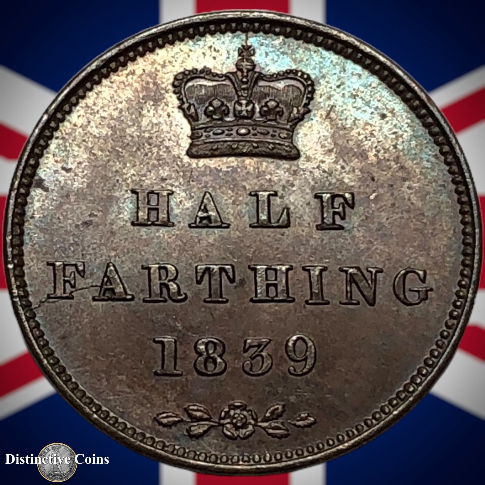 Great Britain 1839 Half Farthing 1/2 Penny GB3051