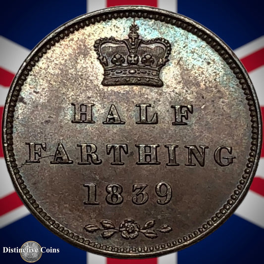 Great Britain 1839 Half Farthing 1/2 Penny GB3051