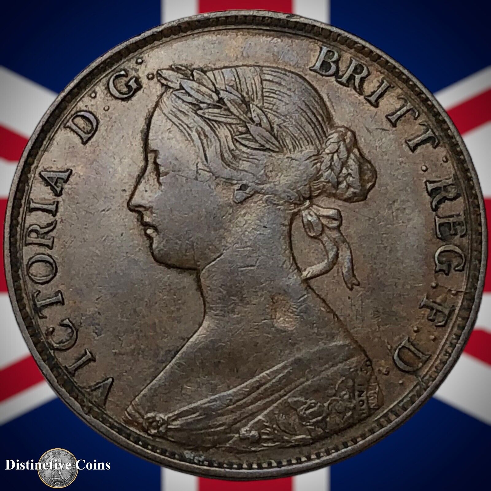 Great Britain 1861 Half Penny 1/2d GB5375