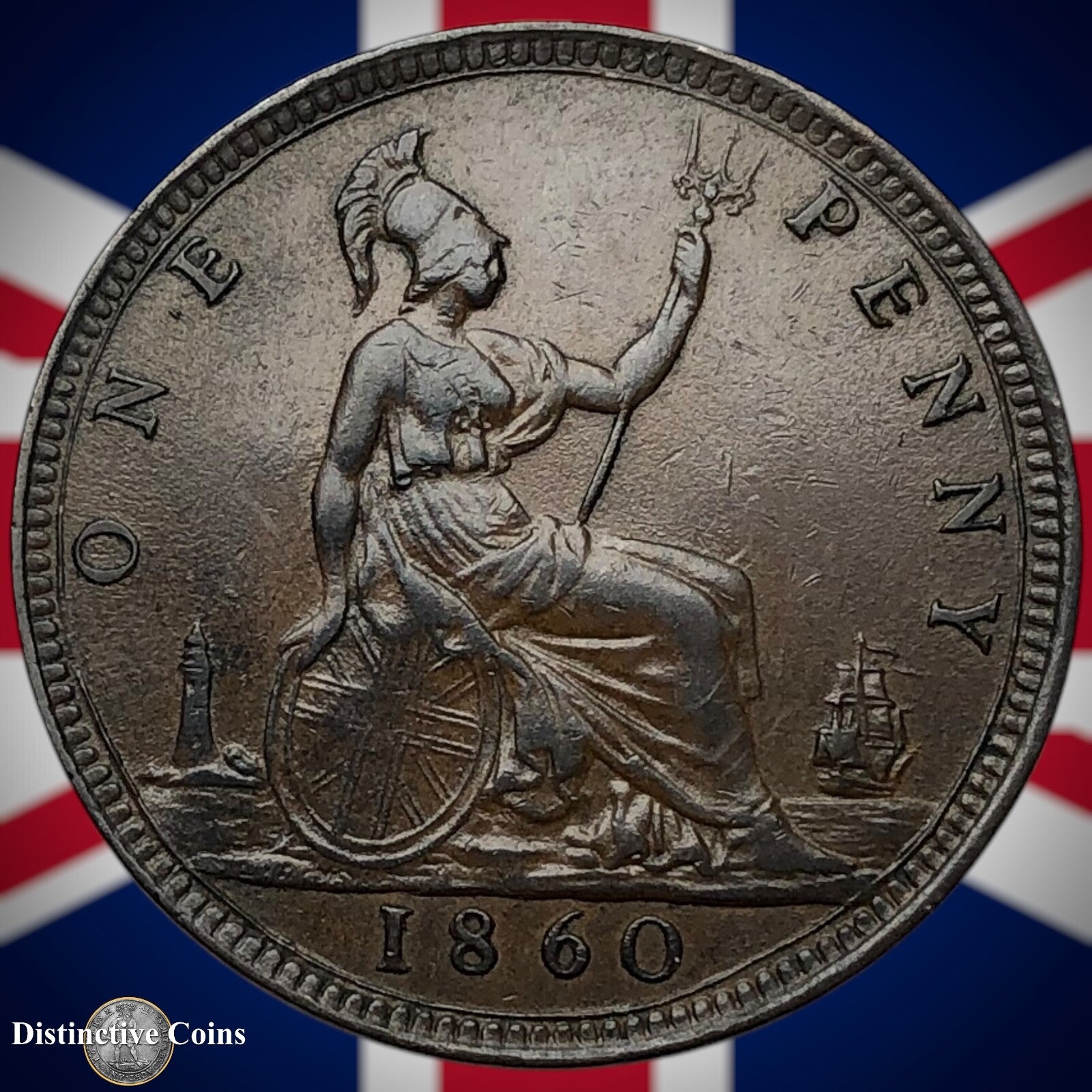 Great Britain 1860 Penny 1d GB6167