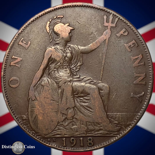 Great Britain 1918 KN Penny 1d GB6886