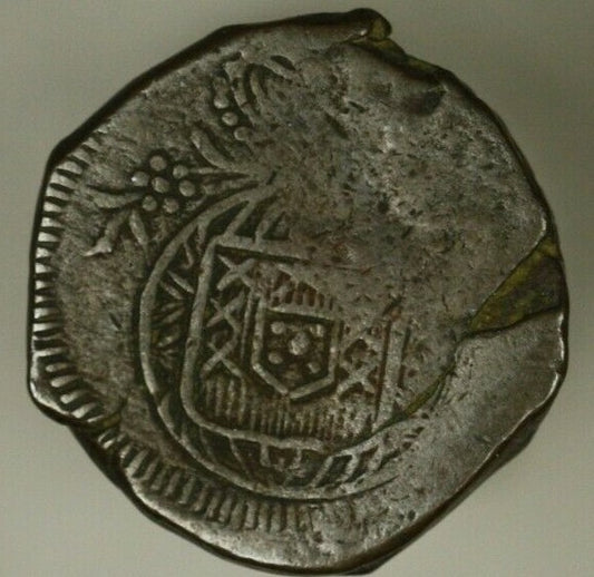 Portuguese India GOA  15 Reis no date -1801   crude Fine  A2191