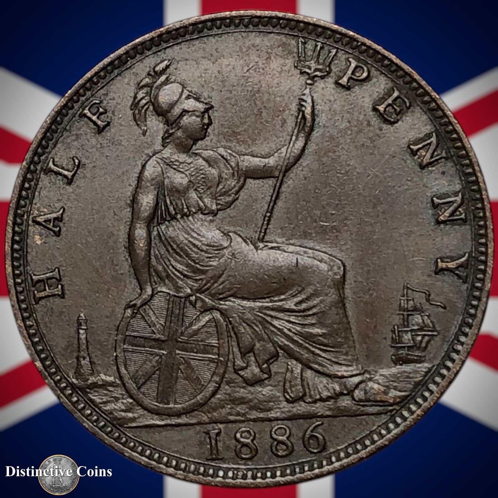 Great Britain 1886 Half Penny 1/2d GB5595