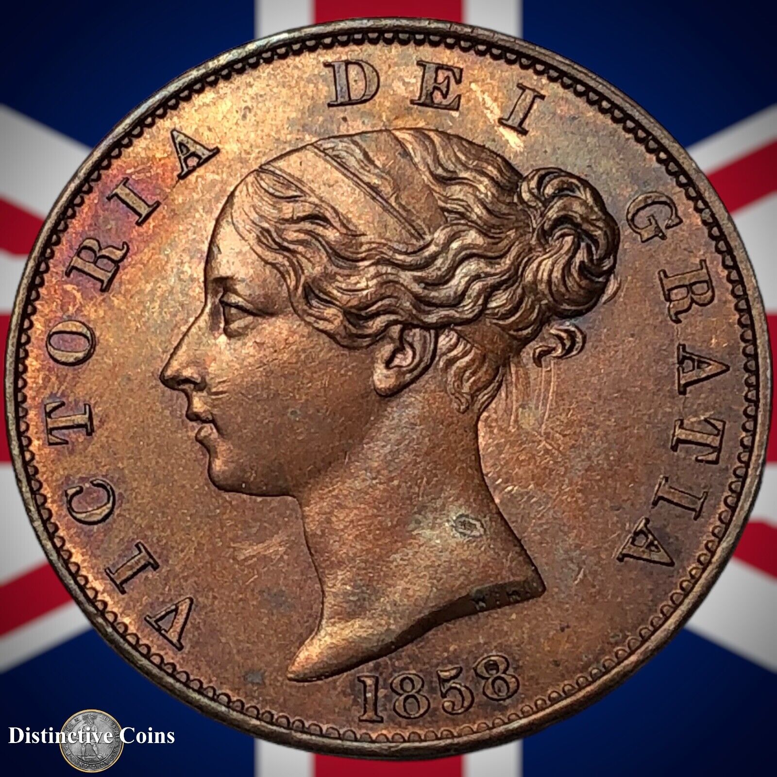 Great Britain 1858/7 Half Penny 1/2d GB5334