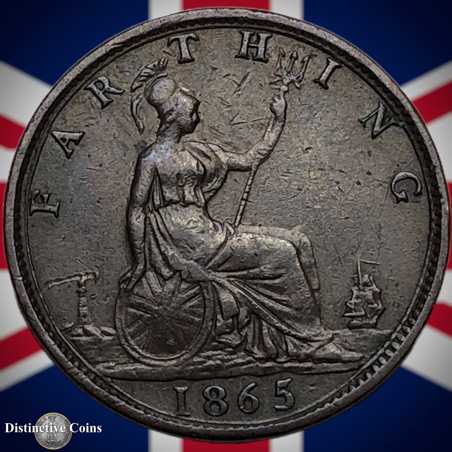 Great Britain 1865/2 Farthing 1/4d GB3549