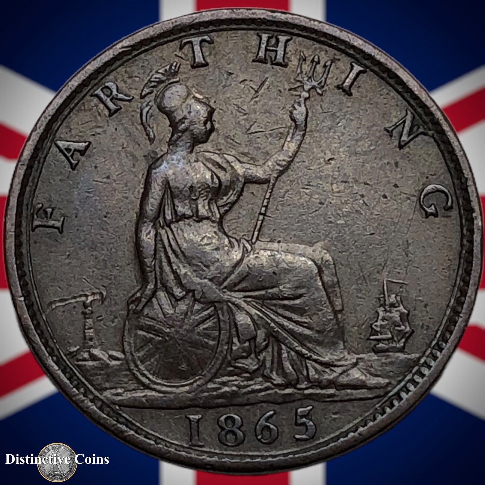 Great Britain 1865/2 Farthing 1/4d GB3549