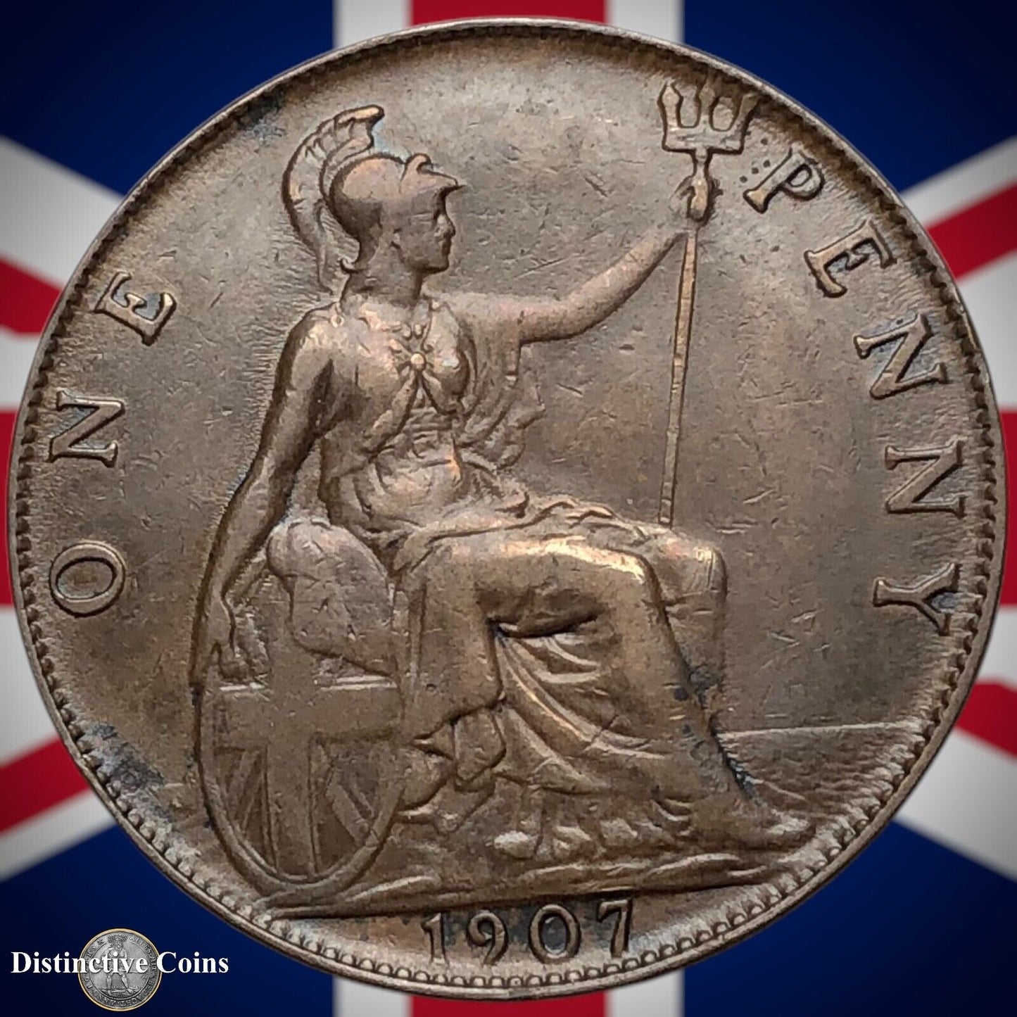 Great Britain 1907 Penny 1d GB6683
