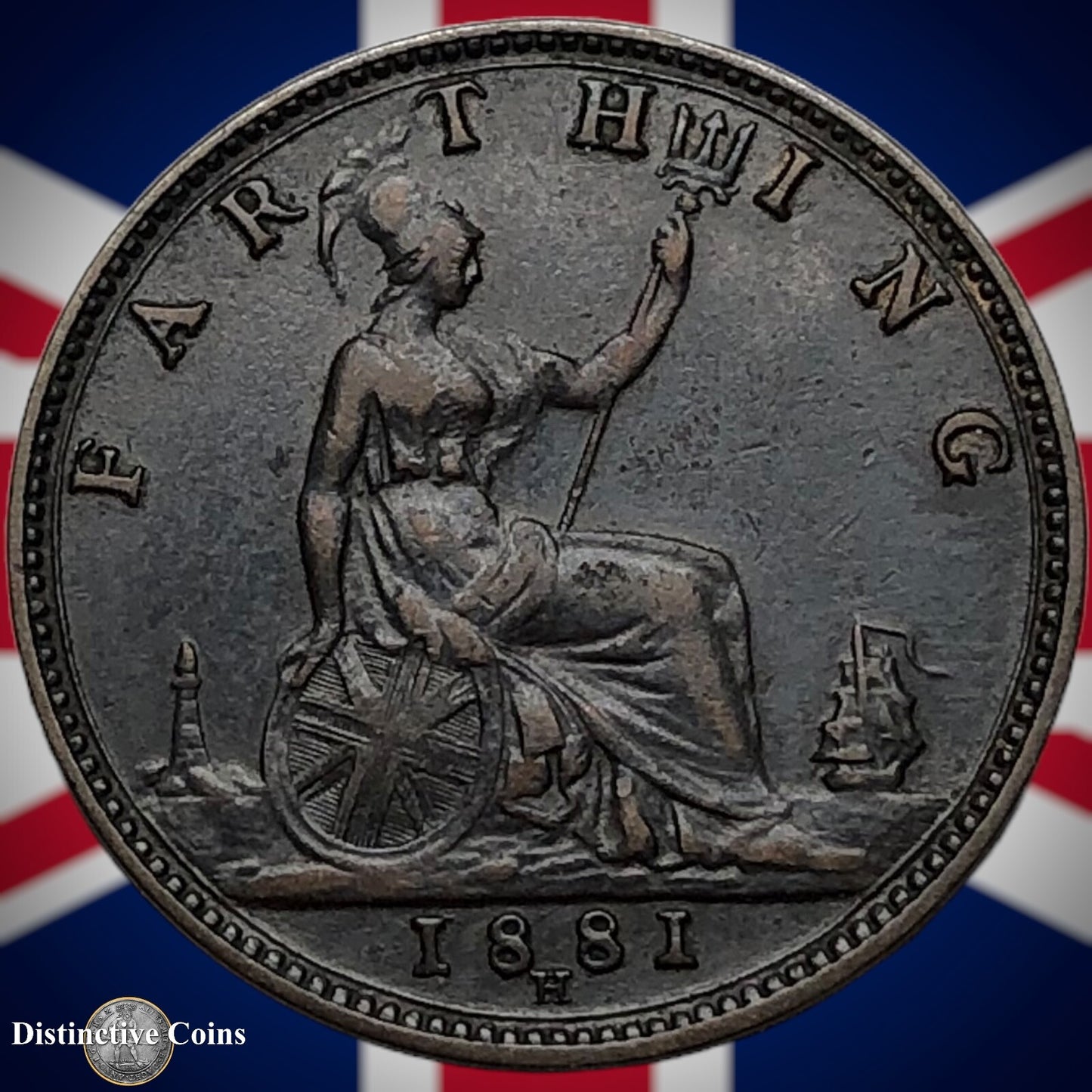 Great Britain 1881 H Farthing 1/4d GB3965