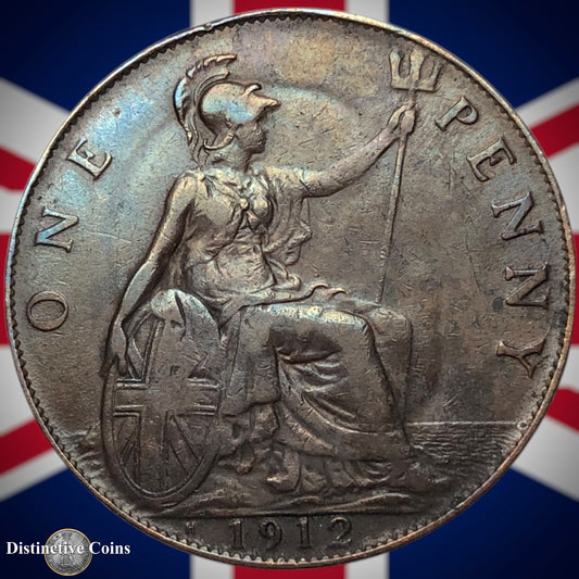 Great Britain 1912 H Penny 1d GB6794