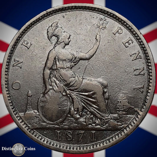 Great Britain 1871 Penny 1d GB6321