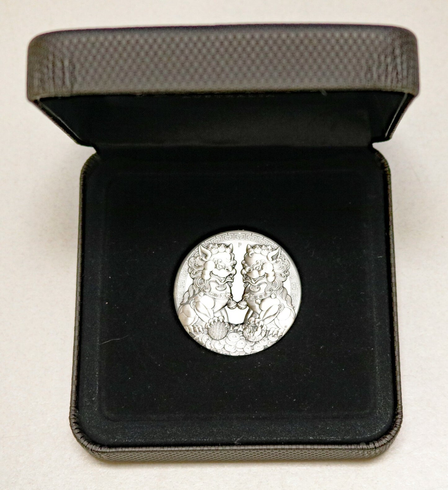 Australia 2021 Double Pixiu Antiquated 2oz Silver Coin w/ Box and Cert  B421