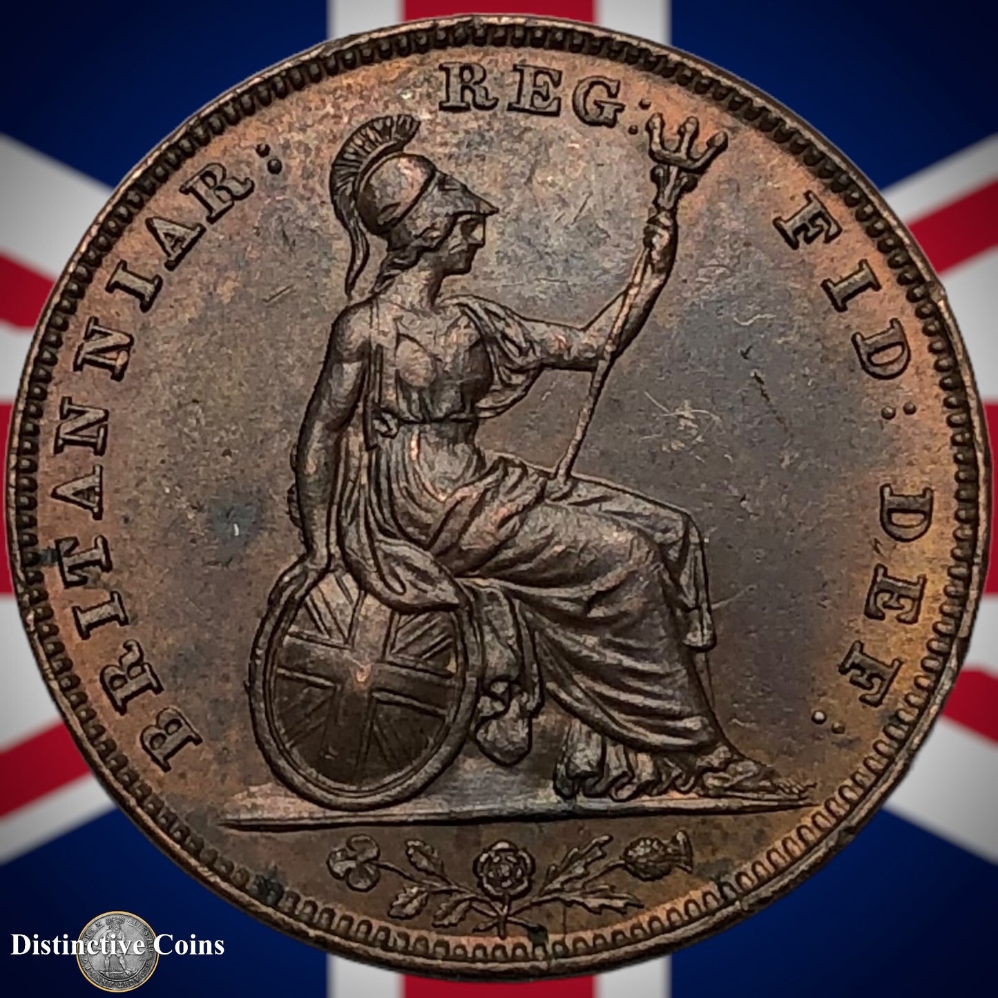 Great Britain 1843 Farthing 1/4d GB3415