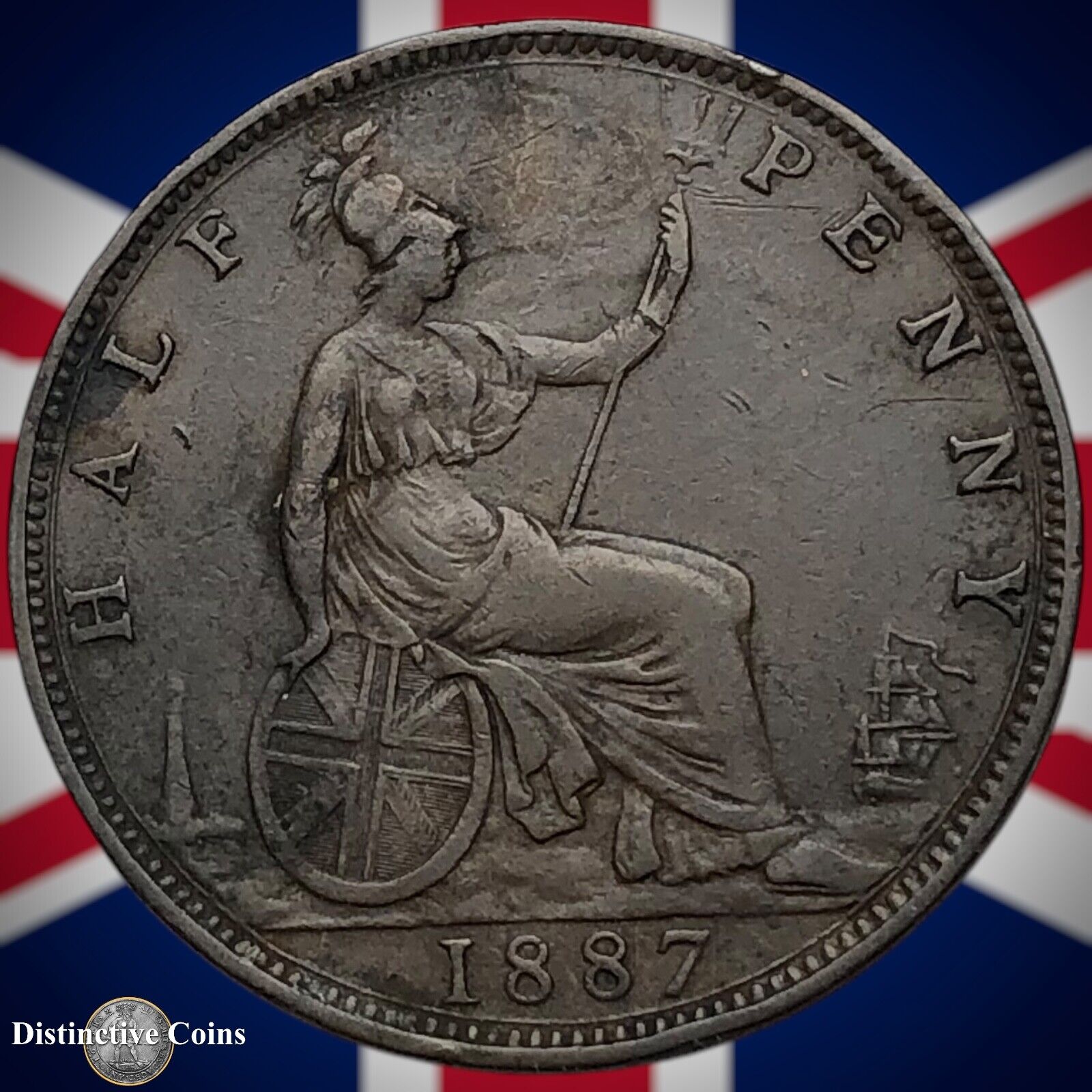 Great Britain 1887 Half Penny 1/2d GB5601