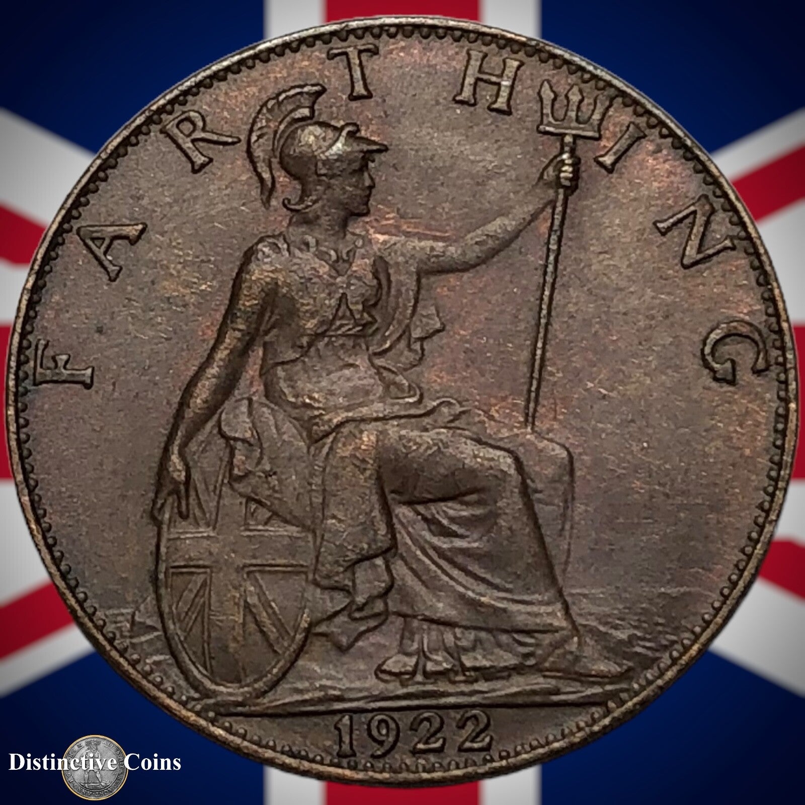 Great Britain 1922 Farthing 1/4d GB4757