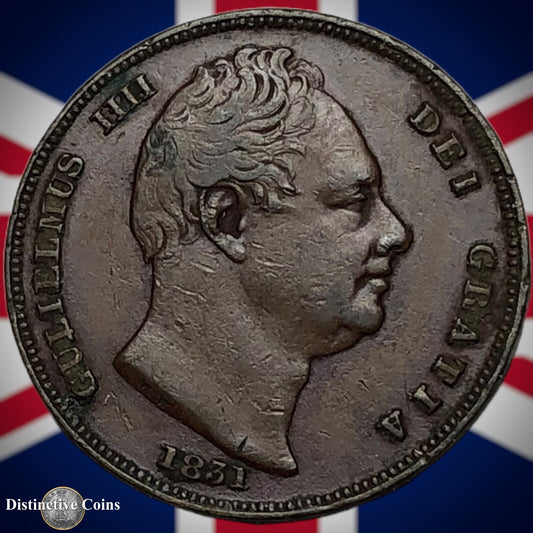 Great Britain 1831 Farthing 1/4d GB3359