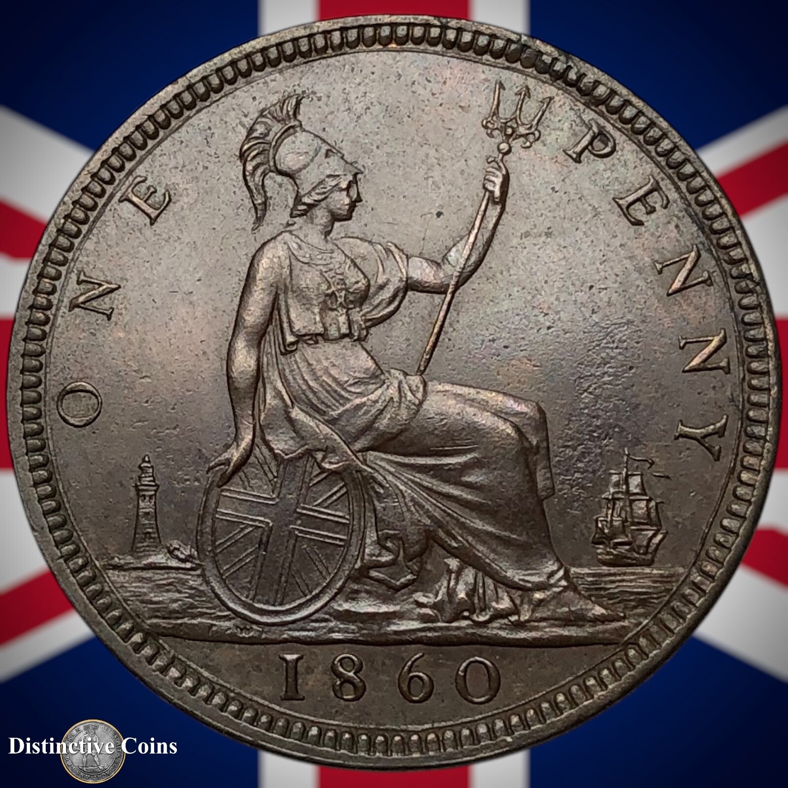 Great Britain 1860 Penny 1d GB6164