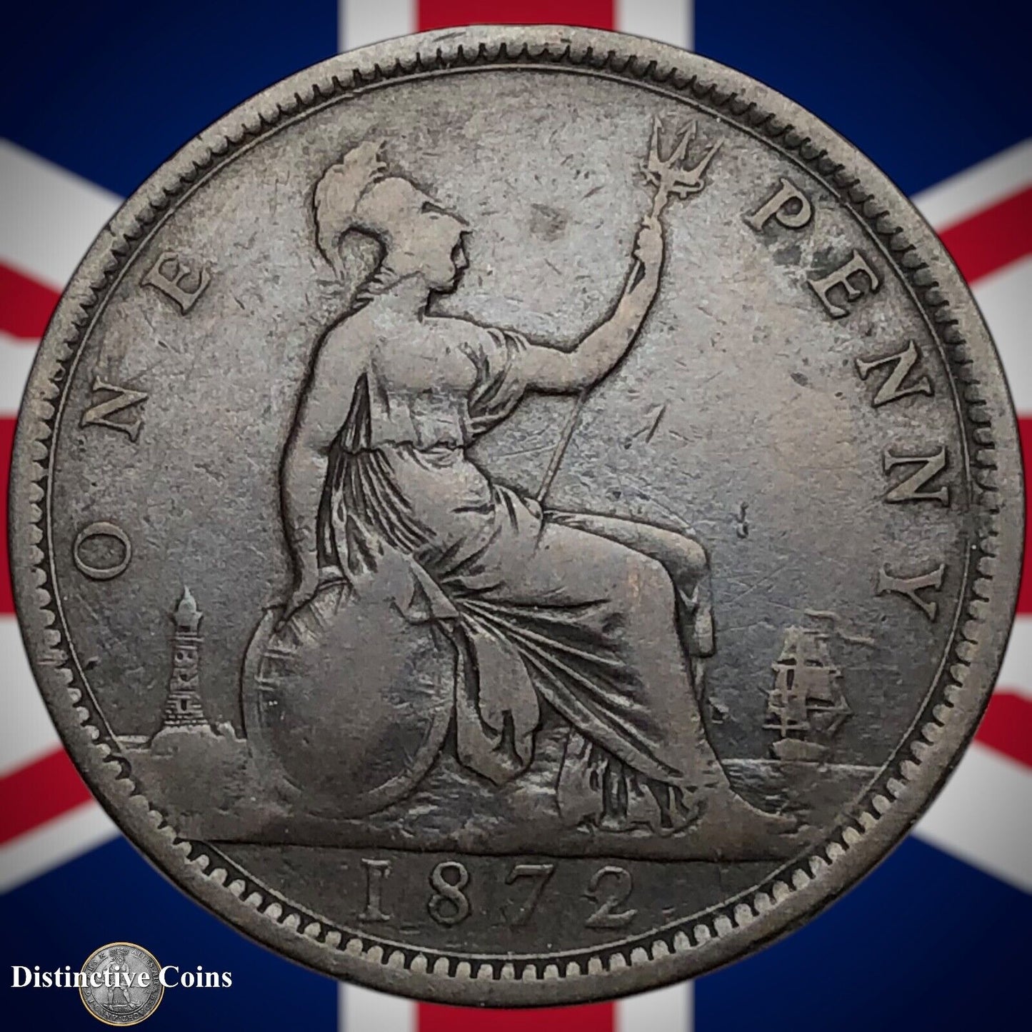 Great Britain 1872 Penny 1d GB6324