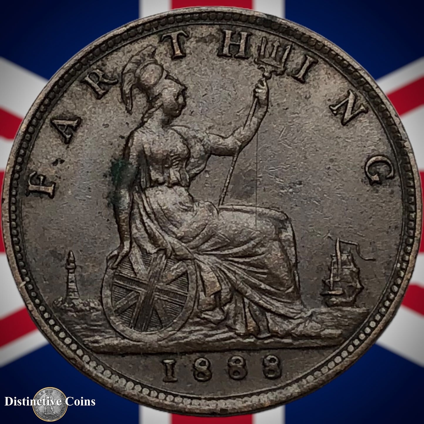 Great Britain 1888 Farthing 1/4d GB4260