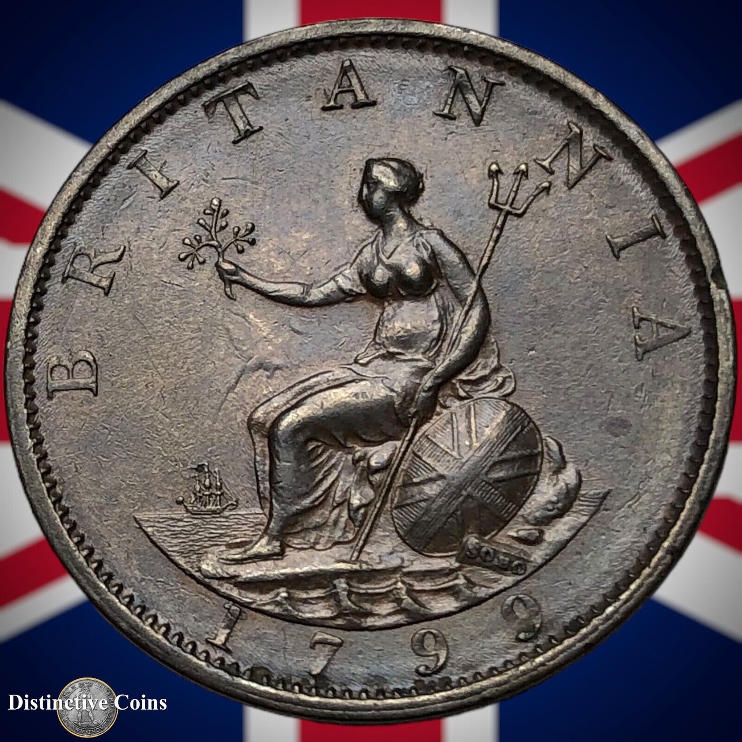 Great Britain 1799 Half Penny 1/2d GB5129