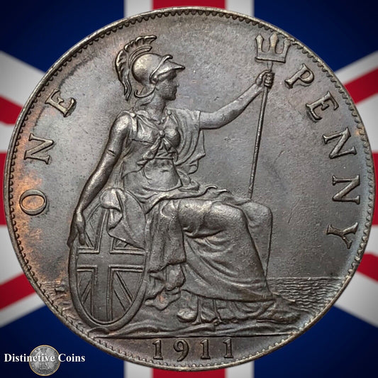 Great Britain 1911 Penny 1d GB6752