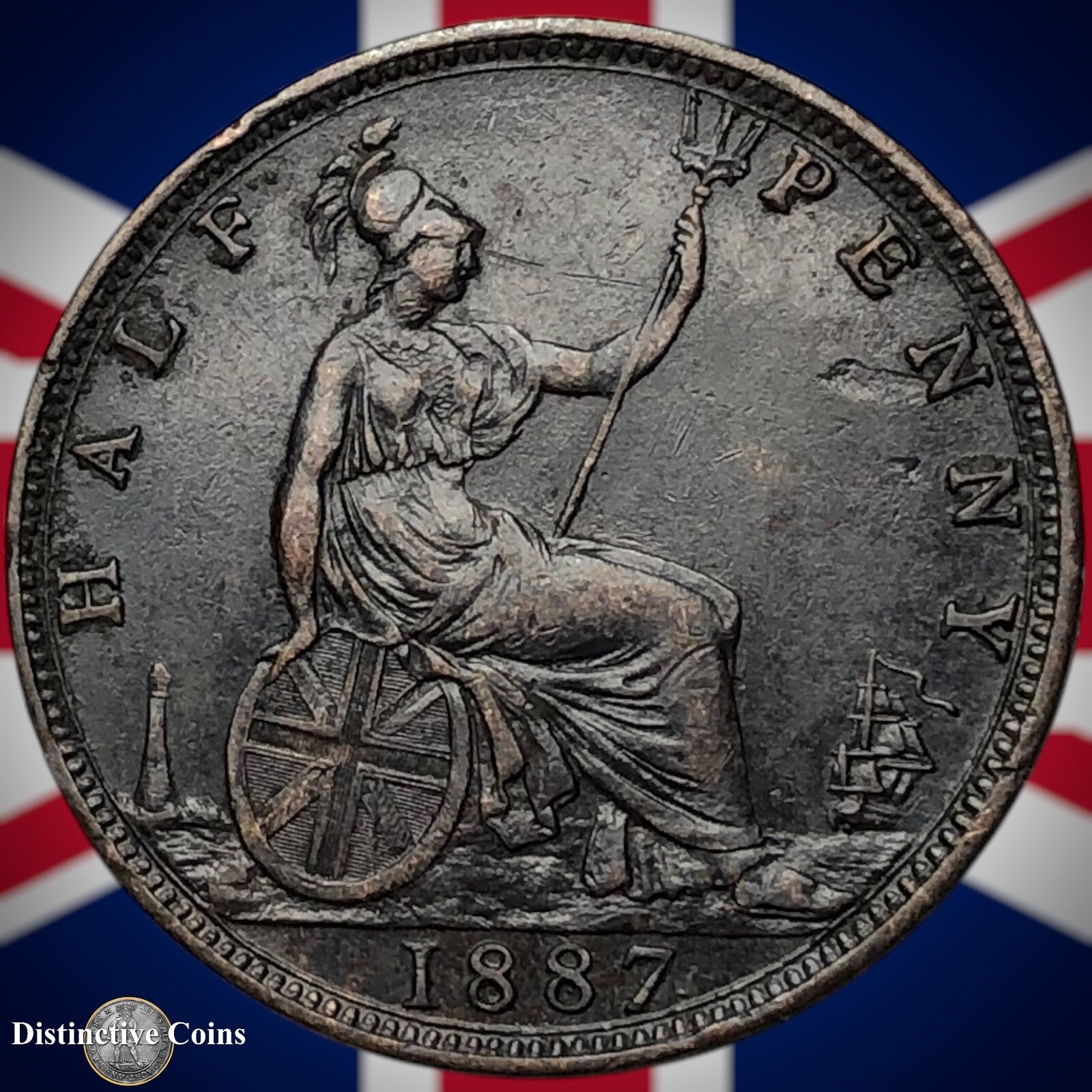 Great Britain 1887 Half Penny 1/2d GB5606