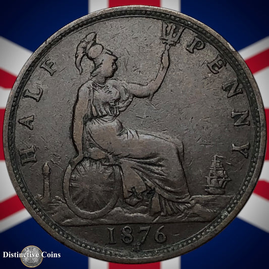 Great Britain 1876 H Half Penny 1/2d GB5531