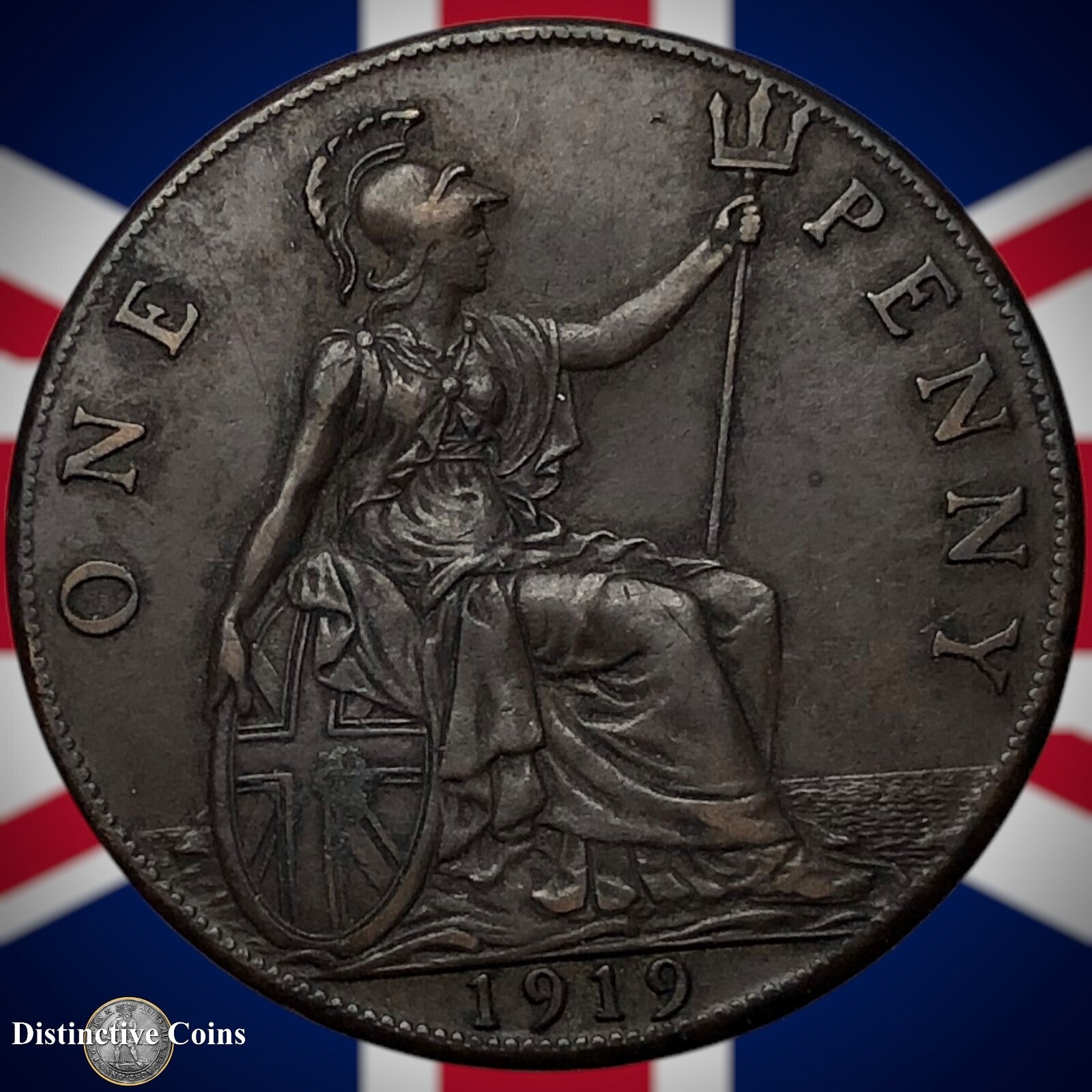 Great Britain 1919 Penny 1d GB6898