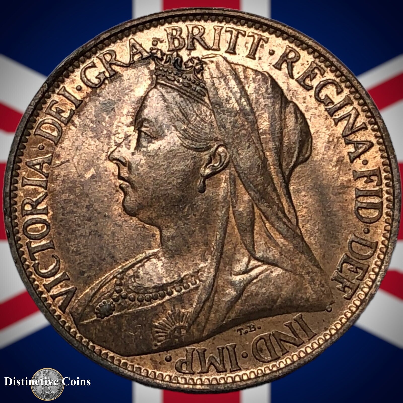 Great Britain 1896 Farthing 1/4d GB4435
