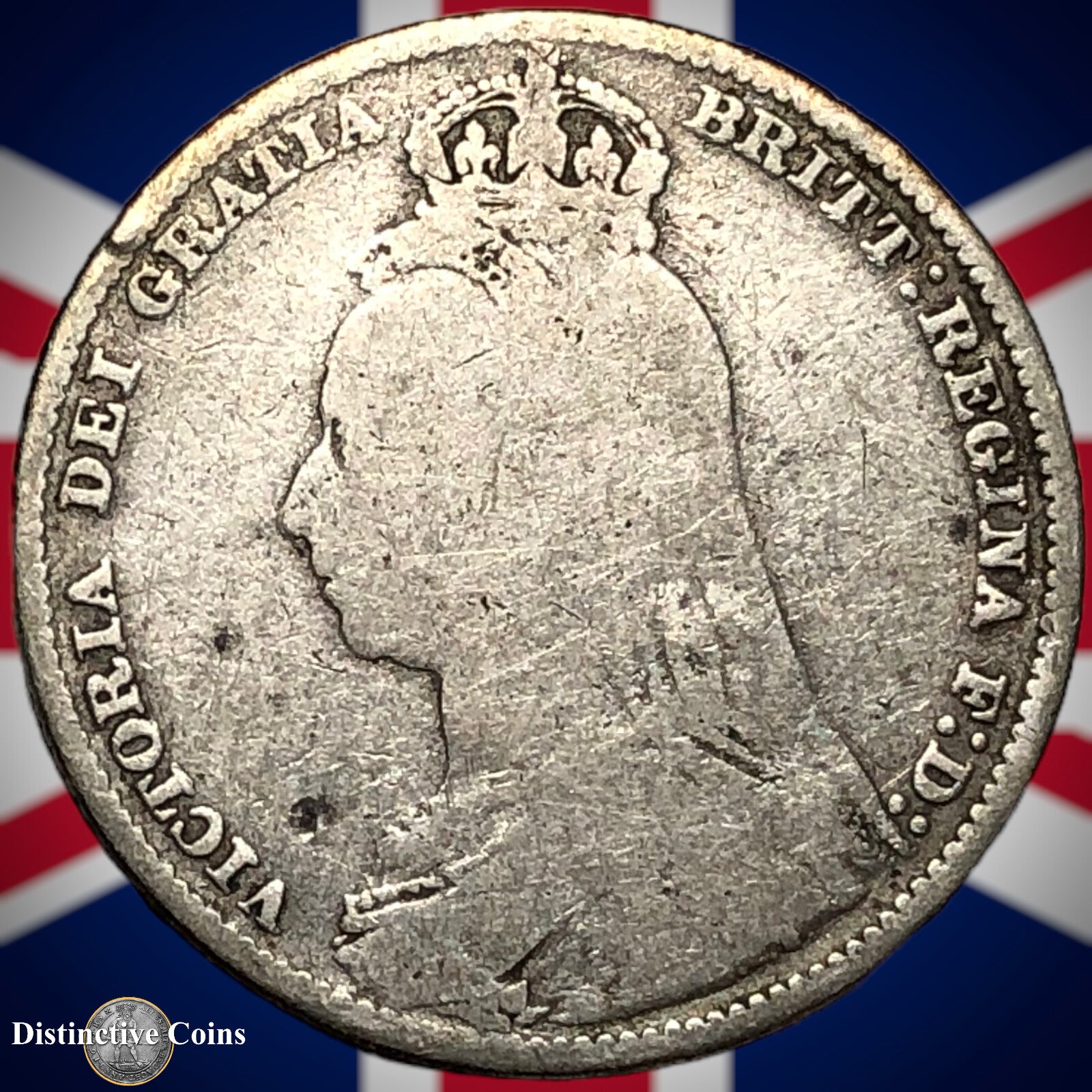 Great Britain 1892 British One Shilling GB0589