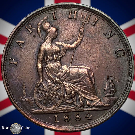 Great Britain 1884 Farthing 1/4d GB4128