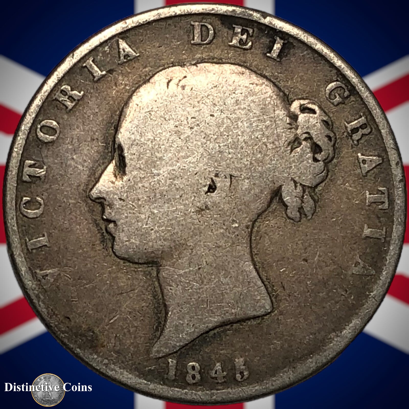 Great Britain 1845 Half Crown GB1175