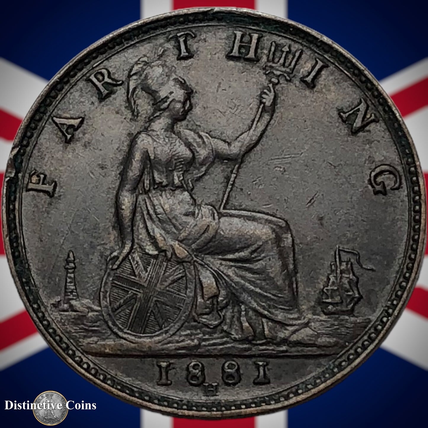 Great Britain 1881 H Farthing 1/4d GB3961