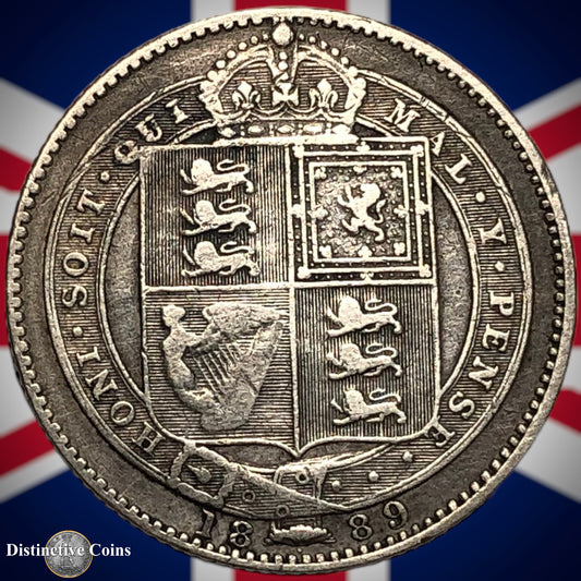 Great Britain 1889 British One Shilling GB0554