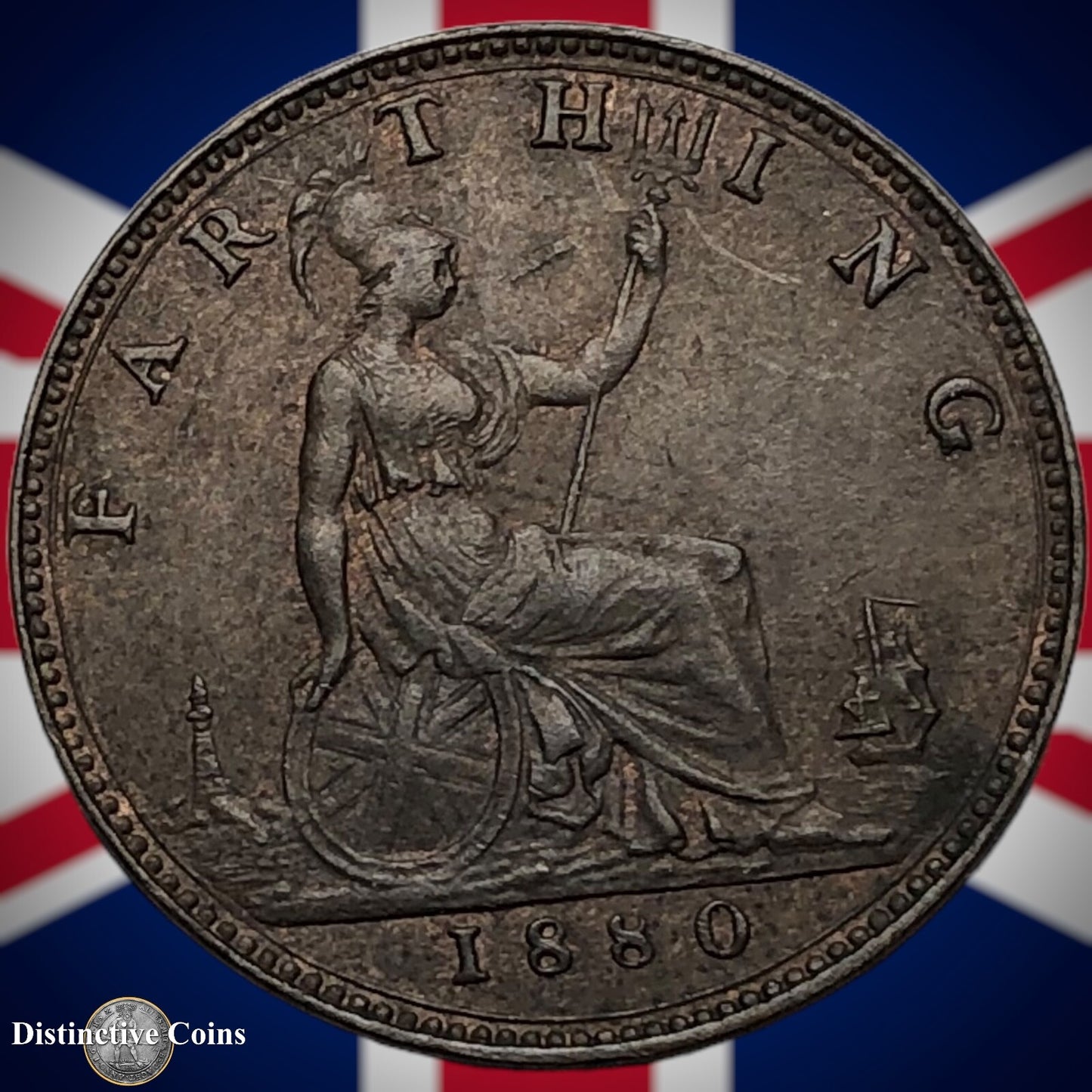 Great Britain 1880 Farthing 1/4d GB3839